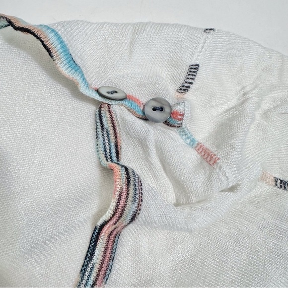 Stacia Bamboo Tencel Blend Striped Top Size XSMALL 3/4 Sleeves - Picture 5 of 6